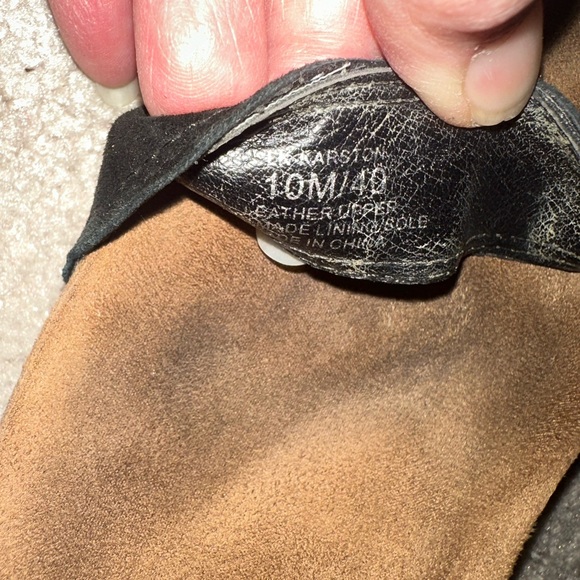 Lucky Brand Women's Karston BLK Suede Ankle Strap Wedge Heeled Sandals US 10M - Picture 13 of 13